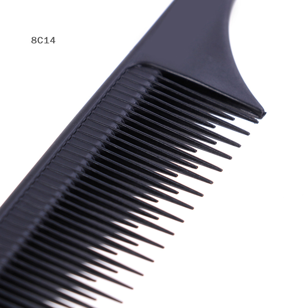 [8C14] Lược chải đuôi tóc Salon Cắt lược tạo kiểu thép không gỉ gai nhọn [8C]