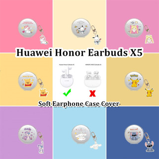 [imamura] Dành cho Vỏ tai nghe Huawei Honor X5 Vỏ tai nghe silicon mềm hoạt hình trong suốt