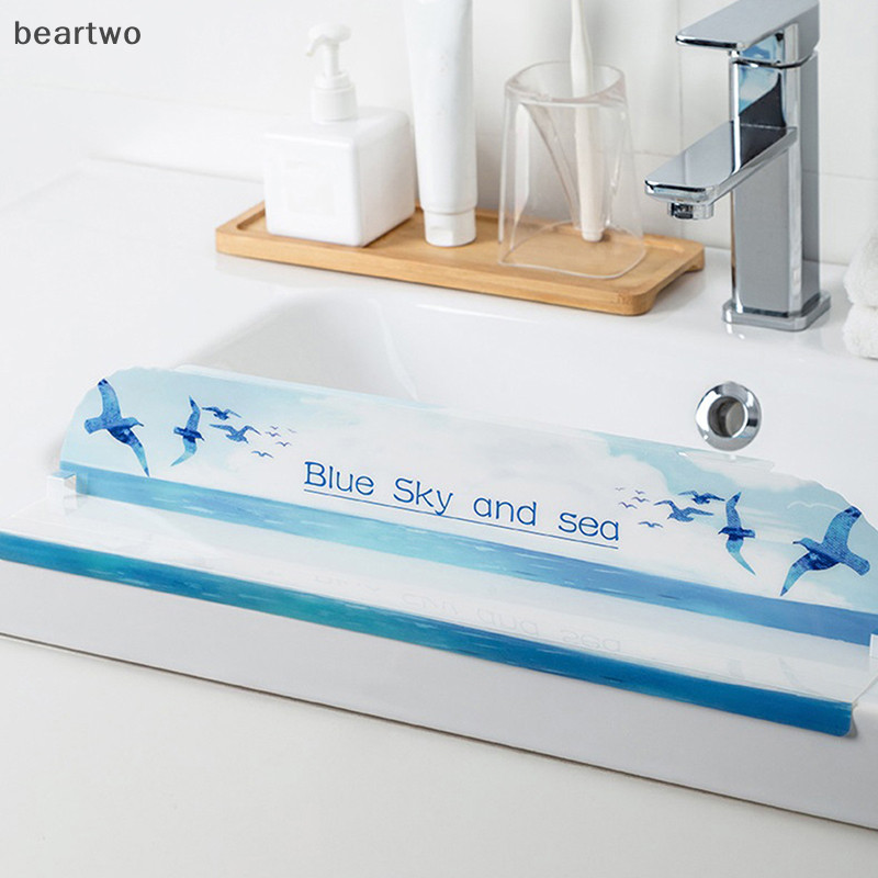 < Beartwo > 1 Chậu Rửa Splash Guard PET Water Splash Guard Món Ăn Rửa vách ngăn Tiện Ích Đẹp
