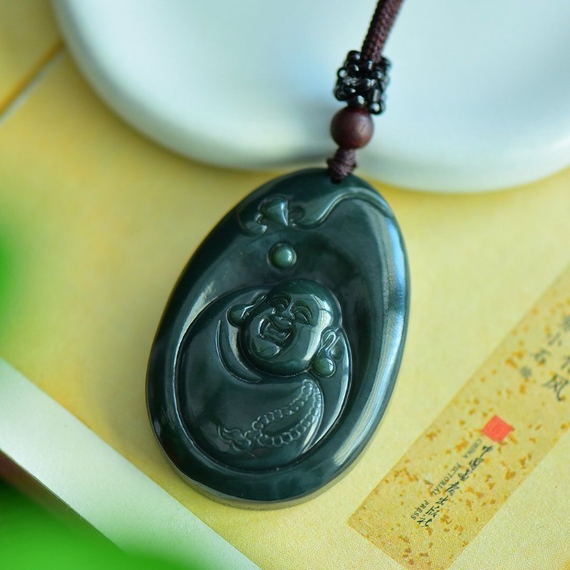 Mặt Dây Chuyền Phật Sapphire Chạm Khắc Tinh Tế - Bán Chạy