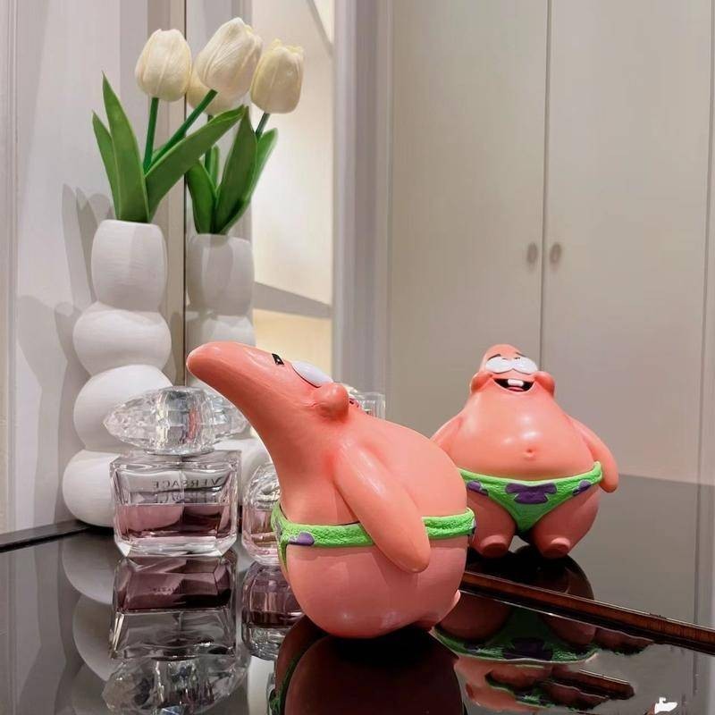 Ngộ nghĩnh Khỏa Thân Patrick Ngôi Sao Trang Trí Ô Tô Hình Spongebob Cho Bảng Điều Khiển Màn Hình Để Bàn Ý Tưởng Quà Tặng Độc Đáo