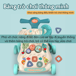 Xe Đẩy Tập Đi Có Nhạc Cho Bé Myd.23, Bánh Chống Trượt An Toàn, Tay Cầm Rộng, Tháo Lắp Dễ Dàng