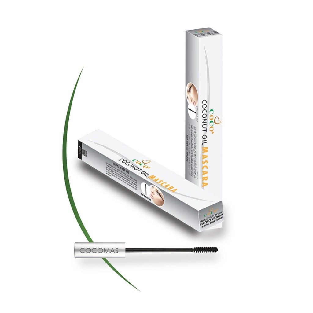 Mascara dưỡng mi - Dầu dừa dưỡng mi giữ ẩm, dài mi tự nhiên từ dầu dừa nguyên chất Escoco