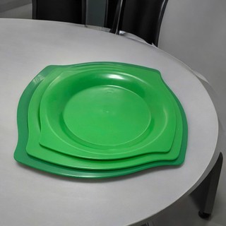 Đĩa phíp vuông màu xanh nhựa phíp melamine