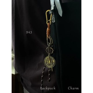 Túi Ma Thuật Quyến Rũ Bộ Dây Da Retro Kim Loại Cá Tính Móc Khóa Harry Potter Ngoại Vi Mặt Dây Chuyền