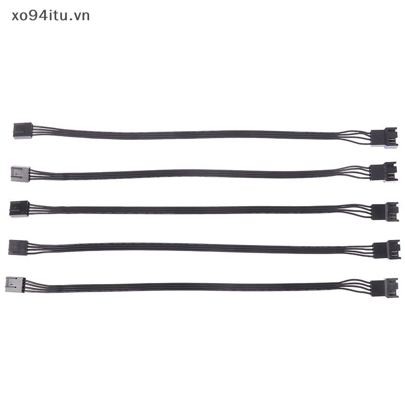 Xoitu 5 CÁI 4Pin CPU Quạt Dây Kết Nối Adapter Quạt Máy Tính Nối Dài Cáp Nguồn Phụ Kiện Thay Thế 24AWG VN