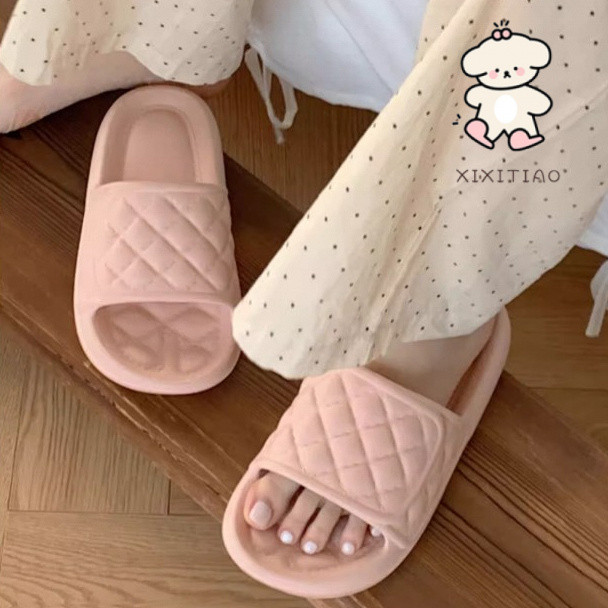 Xixitiao Dép Dép Hình Thoi Mềm Đế Dày Phong Cách Mới Sử Dụng Trong Nhà EVA Shit-Steping Giày Gia Đình Nữ Thời Trang Mùa Hè St