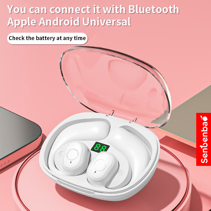 Senbenbao S75 Tai nghe không dây mở tai mới Ows Bluetooth 5.3, Tai nghe không dây, Khử tiếng ồn, Tương thích với Android, Universal.