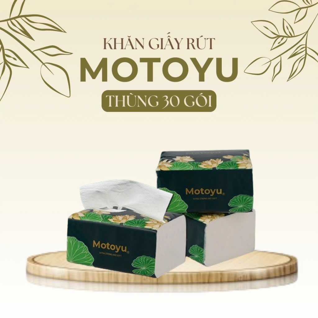 [MOTOYU Thùng 46 Gói] Khăn Giấy Đa Năng 280Tờ/Gói 4 Lớp Mêm Mịn