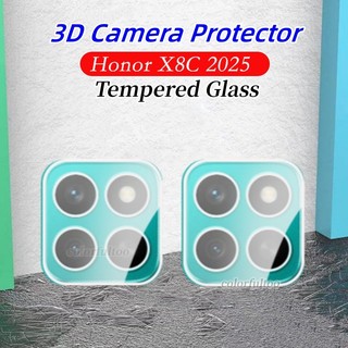 Phim bảo vệ camera 3D cong HD cho Honor X8C/X8/X7C/X7/X6C, kính cường lực full cover, bảo vệ ống kính, màn hình mặt sau
