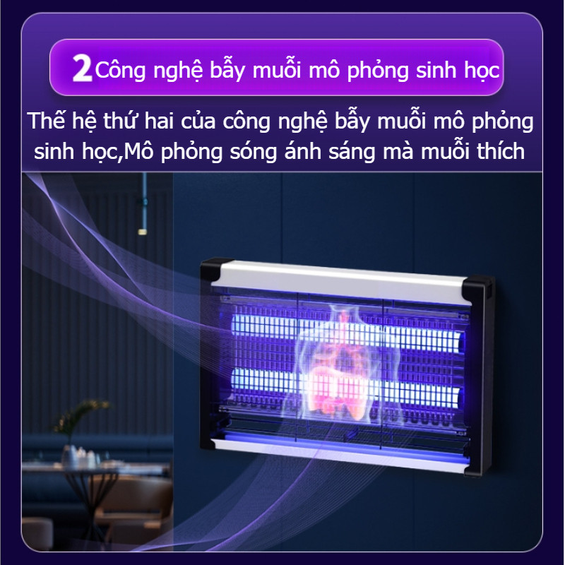 Đèn bắt muỗi,Suất 4-10W,Thu Hút Diệt Đuổi Côn Trùng,Hiệu Quả Không Độc Hại,Đèn diệt muỗi gia dụng