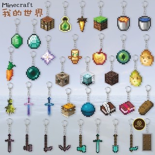 Thanh Kiếm Thống Trị Thế Giới Minecraft Minecraft Ngoại Vi 2 Mặt Hình Acrylic Mặt Dây Móc Khóa Vô Tận ĐH