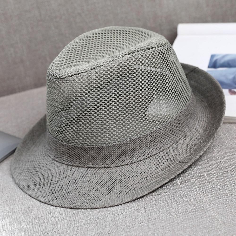 Mũ Fedora FEDAOG thoáng khí và nhanh khô, phù hợp cho cả nam và nữ, thiết kế lưới giống mũ jazz panama.