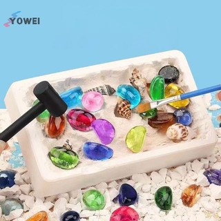 YOWEI 1 Bộ Đá Quý Đào Kho Báu Khai Thác Kho Báu Trẻ Em Khảo Cổ Khai quật Đồ Chơi VN