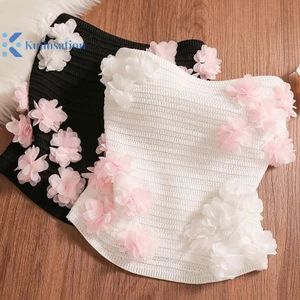 Kudosation Nữ Hoa Ngọt Ngào Dây Gợi Cảm Mùa Hè Ngày Lễ Bãi Biển Co Giãn Crop Top Đẹp