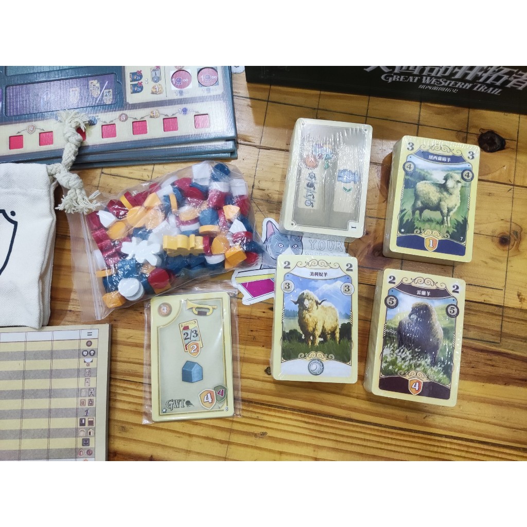 Boardgame Great Western Trail: New Zealand bản Trung kèm luật Anh Tigar