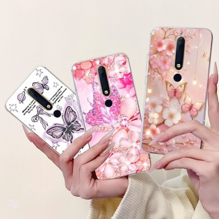 Ốp Lưng Cho Nokia 6.1 / Nokia 6 2018 Ốp Lưng Thời Trang Hoa Bướm Silicon Mềm Cho Nokia6 2018 TA-1068 Ốp Lưng Chống Sốc