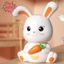 Bunny Piggy Bank Hộp Tiết Kiệm Tiền Tượng Thủ Công Hộp Tiết Kiệm Cho Kệ Nhà Để Bàn Phòng Ngủ Quà Tặng Sinh Nhật Boutique Boutique