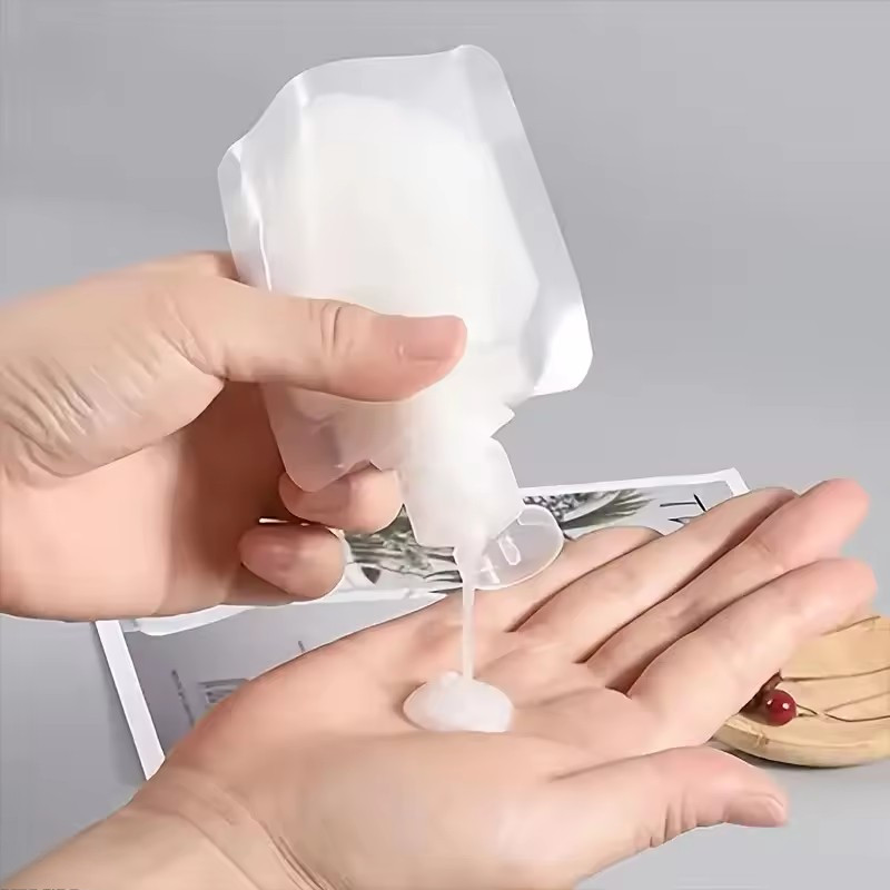 1 / 3 / 5 Cái Bóp Sữa Rửa Mặt Du Lịch Tắm Vỏ sò Chất Lỏng Phân Phối Túi Lotion Dispenser Túi Đổ Lại