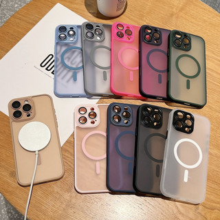 Yadun Từ Tính Mờ Acrylic Sa Mạc Vàng Matte Cho IPhone 16 15 14 Plus 13 12 11 Pro Max Ống Kính Bảo Vệ Toàn Diện Chống Vân Tay Chống Rơi