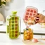 Bình nước đá viên COCODECOVED, Ấm đun nước đá viên 2 trong 1 12 / 18 lưới, Silicone an toàn Sáng tạo Khuôn làm đá viên tái sử dụng Cocktail