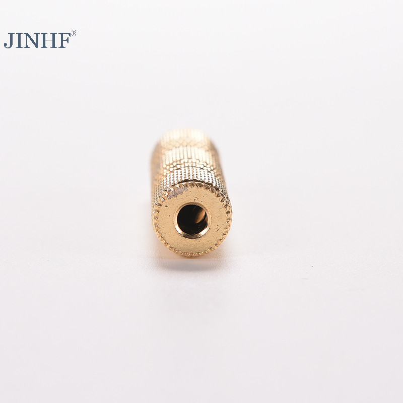 Jinhf Nữ sang 3,5 mm Nữ F / F Stereo Audio Adapter Tai Nghe Jack Kết Nối HOT