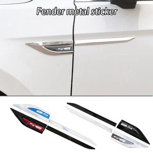 Kia GT-Line Kim Loại Fender Bên Nhãn Dán Huy Hiệu Chống Trầy Xước Chống Mài Mòn Bảo Vệ Cửa Xe Thể Thao Sửa Đổi Phụ Kiện Trang Trí