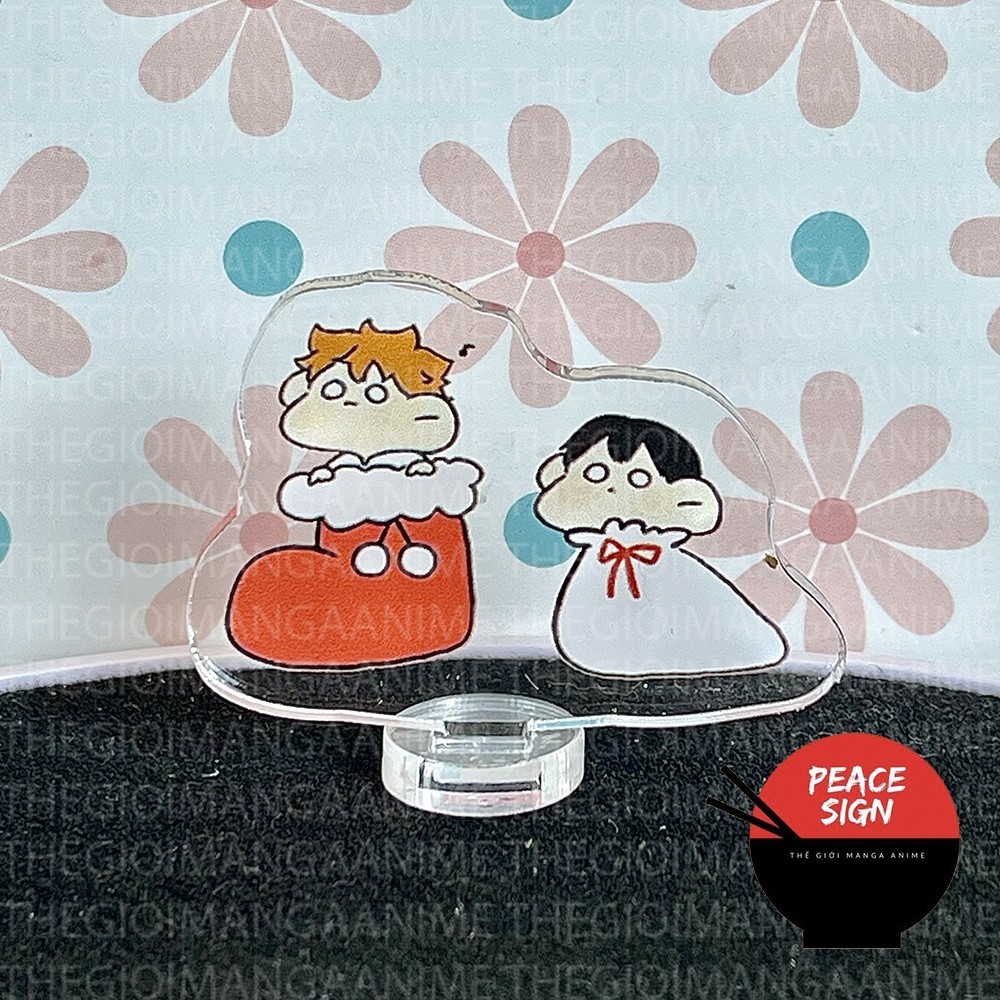 (3CM) Mô hình HAIKYUU! ver MẮT TRÒN Standee Vua Bóng Chuyền mica acrylic anime chibi trưng bày