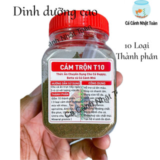 Cám trộn T10 10 thành phần, cám dinh dưỡng cho betta, guppy, cá cảnh
