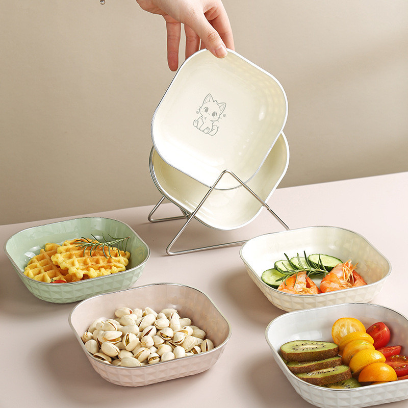 2 Chiếc Hoạt Hình Cấp Thực Phẩm Dim Sum Đĩa Đĩa Đĩa Món Ăn Nhỏ Khay Bánh Món Ăn Lạnh Món Ăn Trái Cây Xương Đĩa Món Tráng Miệng Đĩa Ăn Nhẹ Đĩa Kẹo Đĩa Nước Sốt Món Ăn Gia Vị Đĩa Nước Tương Đĩa