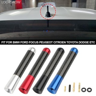 Lookshow 3cm / 8cm / 12cm Sợi Carbon Ô Tô Ăng Ten Vô Tuyến Ngắn Ăng Ten Kiểu Dáng Xe Phù Hợp Cho Xe BMW Toyota H3Q5