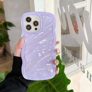 Ốp điện thoại thời trang màu hồng trắng gợn sóng 2 trong 1 cho iPhone 15 Promax 15Pro 14Promax 12 13 Pro Max 14Pro 11 Ốp lưng silicon mềm màu trơn chống sốc cho nữ cô gái