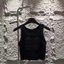 Milyfashion Dệt Kim Mùa Hè Phong Cách Mới Mỏng Sản Phẩm Mới Hàng Dệt Kim Top Chữ Ngắn Dập Nổi Áo yếm Không Tay