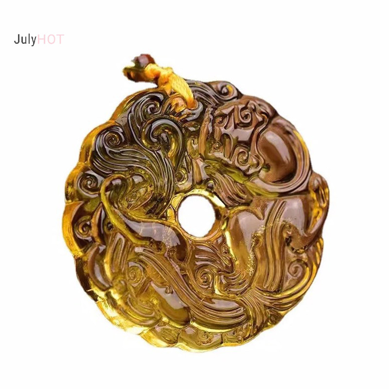 Julyhot Ngọc Xanh Khắc Tay Rồng Rỗng Ngọc Mặt Dây Chuyền Vòng Cổ Thời Trang Bùa Hộ Mệnh Trung Quốc Nữ Vòng Cổ May Mắn Của Nam Trang Sức Quà Tặng Massivedeals