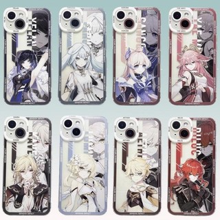 Ốp Lưng Cho OPPO A5S A3S A5 A9 2020 A17 A15 A15S A16 A16S A54S A78 A54 A36 A96 A76 A74 A52 A92 A72 RENO 6 Lite F9 Game Genshin Impact Phim Hoạt Hình Anime Vỏ Điện Thoại