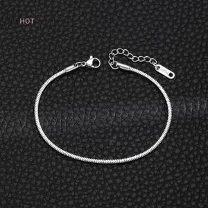 Julyhot Đơn Giản NAM Thép Không Gỉ Vuông Xương Rắn Dây Xích Vòng Tay Hip-Hop Trang Sức Hợp Thời Trang Dự Tiệc Phụ Kiện Vòng Tay Cho Nữ Massivedeals