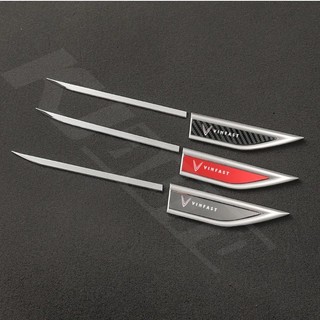 2 Cái / bộ Vinfast Xe Fender Kim Loại Miếng Dán Bên Ngoài Trang Trí Bên Phải Trái Đề Can Sửa Đổi Cho Vinfast Lux A Fadil President SA VF E34 Phụ Kiện