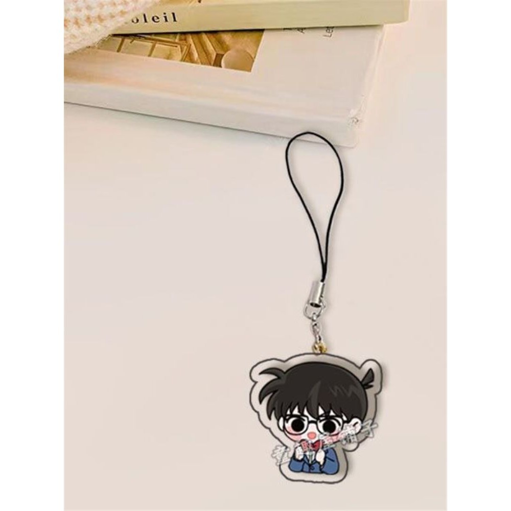 Thám tử Conan Dây buộc điện thoại di động Dây buộc dễ thương Conan Gin Haibara Ai cao cấp vỏ điện thoại di động dây