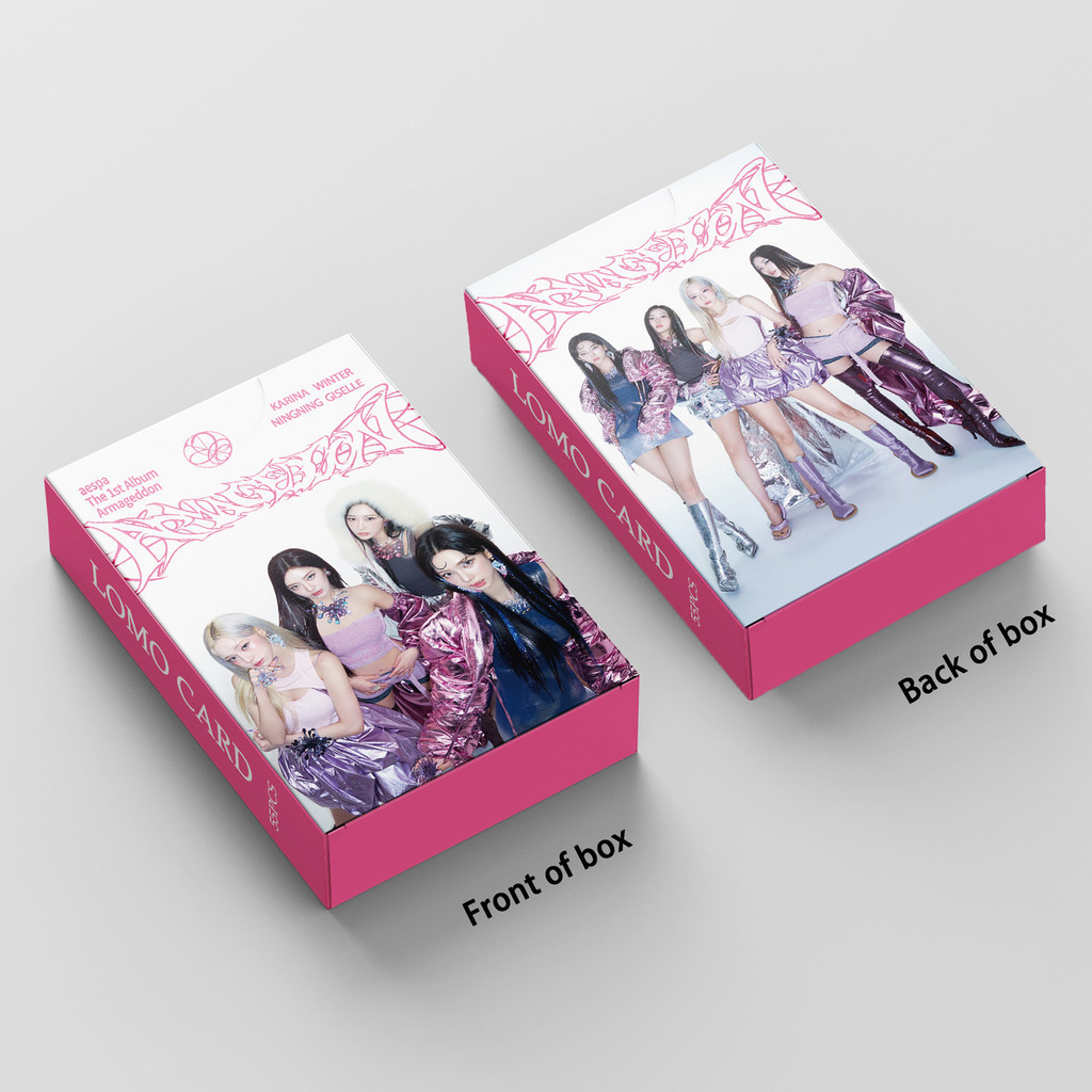 Linxx 55 Chiếc AESPA Armageddon Album Lomo Card Kpop Photocards Bưu Thiếp Series
