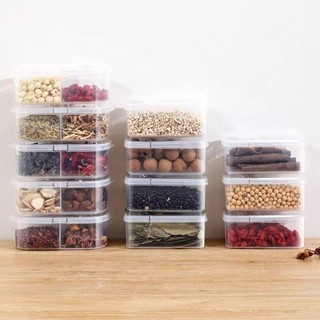 MEGOCE Trasparent Crisper, có nắp Hộp lưu trữ tủ lạnh bằng nhựa, Hộp lưu trữ nhà bếp di động Hộp giữ tươi hình chữ nhật kín có thể xếp chồng lên nhau