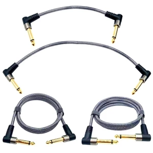 SA Nylon Bện Guitar Bàn Đạp Cáp Hiệu Ứng Dây Cáp Góc Phải Bàn Đạp Ban Cáp