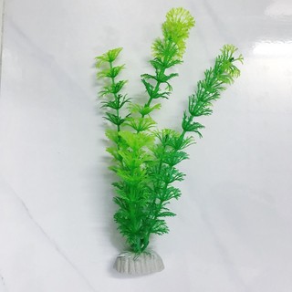 1 Bụi Rong Giả Nhân Tạo Trang Trí Bể Cá Cảnh (Ngẫu Nhiên) (Cao 23cm)