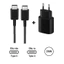 Bộ củ sạc nhanh Samsung cổng Type C công suất 25W, sạc được cho các dòng điện thoại, máy tính bảng Samsung