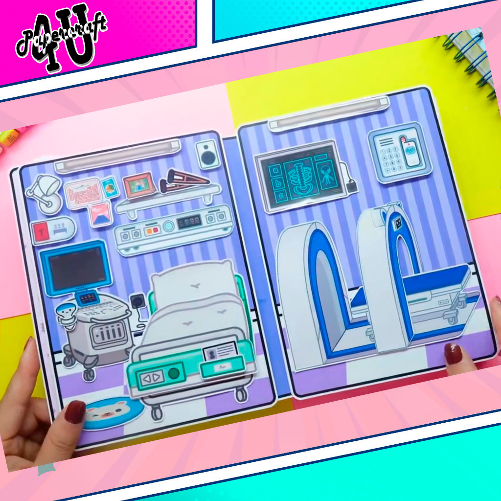 ĐỒ CHƠI NGÔI NHÀ BÚP BÊ GIẤY CẮT THỦ CÔNG DIY - TOCA LIFE WORLD -  MẪU TA054 đồ chơi bé gái squishy giấy đồ chơi giấy