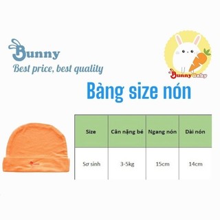 Set mũ vớ bao tay sơ sinh mùa hè chính hãng Bunnybaby chất thun lạnh Modal siêu mát mềm mịn