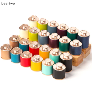 < Beartwo > 1 Trà rỗng Mini nguyên khối Hộp thiếc gia đình Trà đen xanh kín Lọ du lịch di động Hộp đóng gói trà nhỏ Hộp đựng giấy có thể đẹp