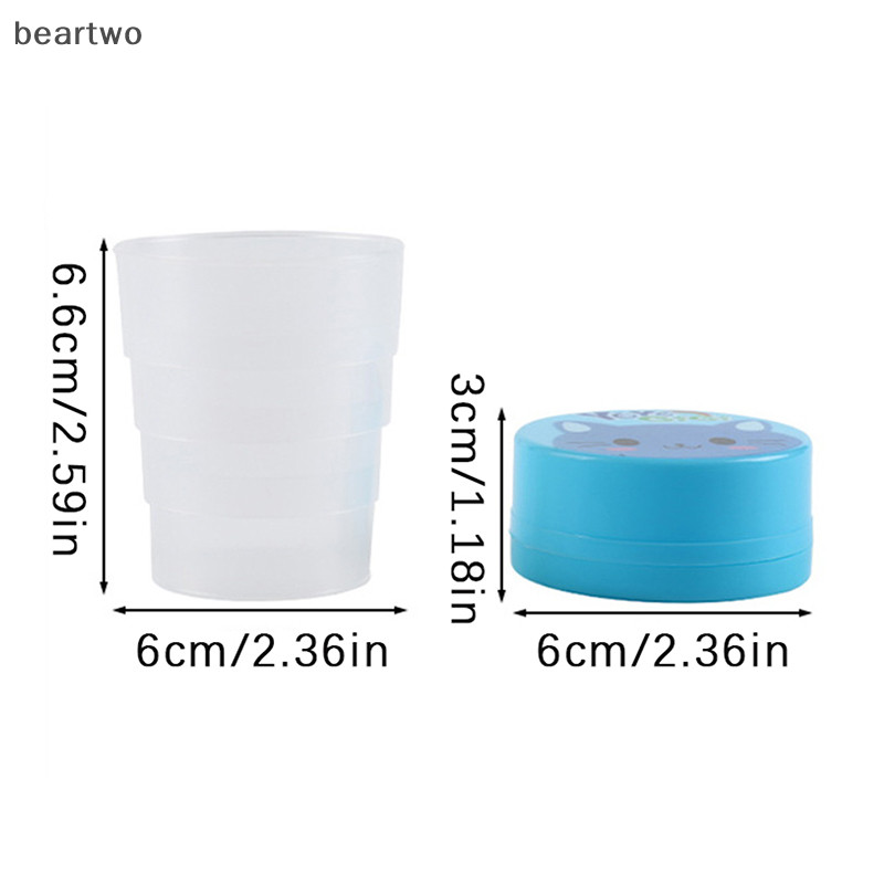 < Beartwo > Chai nước gấp có thể thu vào bằng nhựa di động Du lịch ngoài trời Kính thiên văn có thể gập lại Chai uống nước gấp Kính nước đẹp