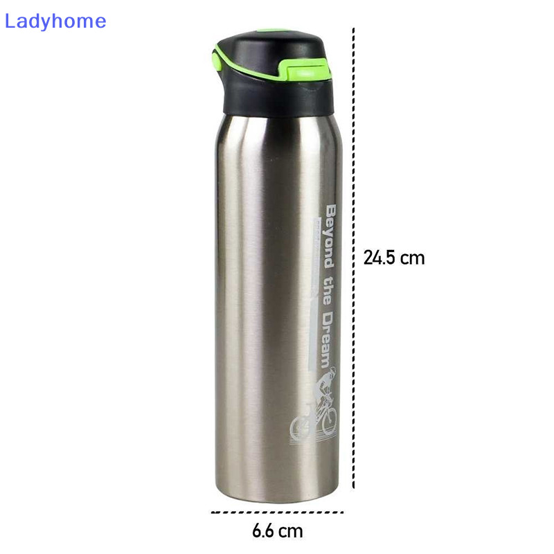Lady 500ML Bình Nước Hút Chân Không Inox Đi Xe Đạp Bình Nước Hai Tường Đơn Giản Cốc Giữ Nhiệt Cách Nhiệt Bằng Ống Hút VN