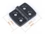 Bản lề cửa nhựa ITRUMPET, Bản lề nhỏ bền màu đen, Phần cứng chuyên nghiệp Bản lề cửa tủ nhựa ABS chống mài mòn cho đồ nội thất
