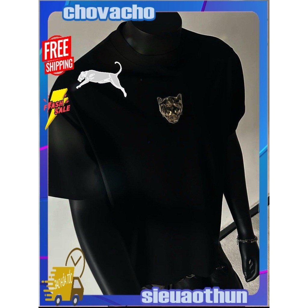 Áo thun Stee Cổ tròn CON BÁO PANTHER ICVCVNI Unisex
